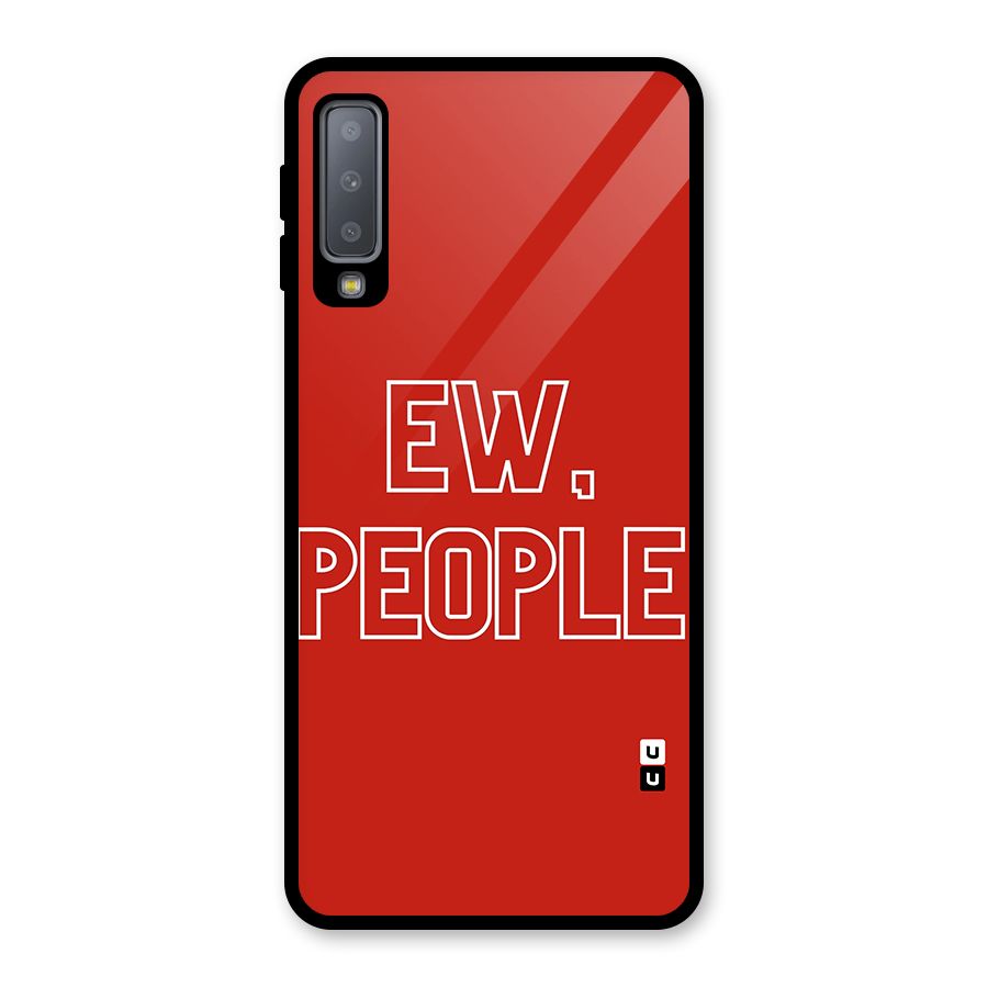 Ew People Glass Back Case for Galaxy A7 (2018)