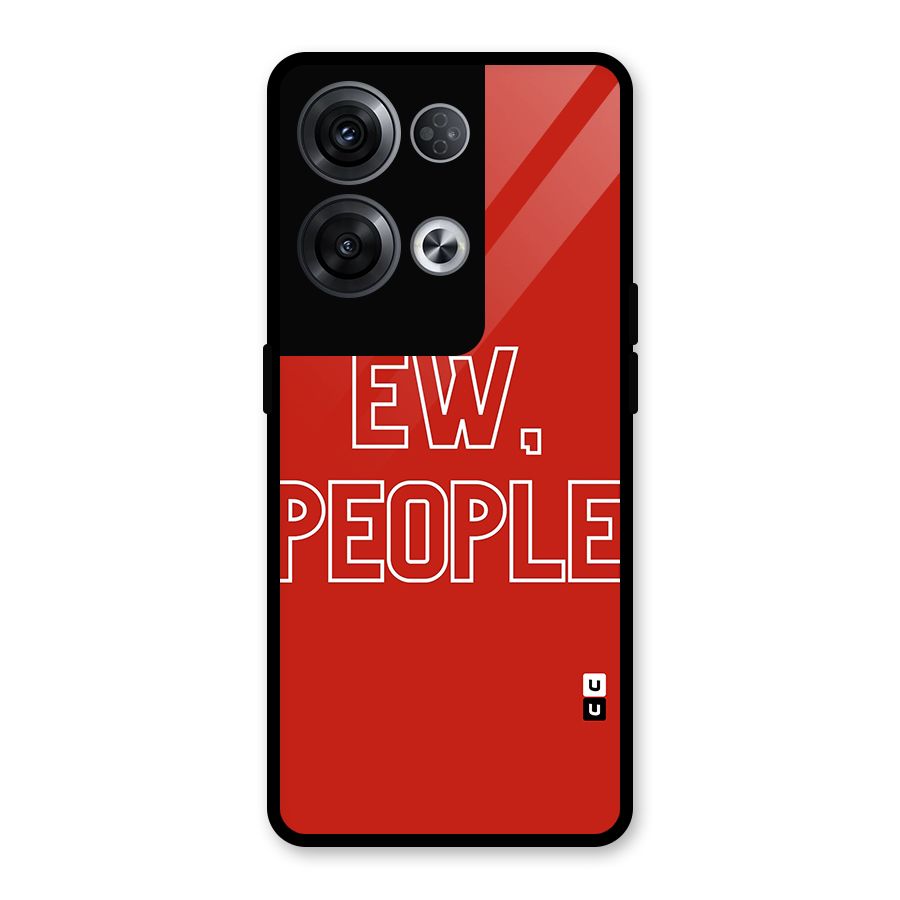 Ew People Glass Back Case for Oppo Reno8 Pro 5G