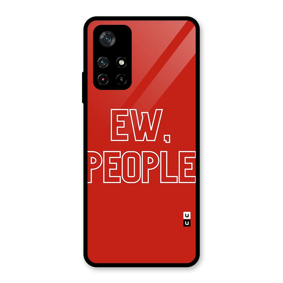 Ew People Glass Back Case for Poco M4 Pro 5G