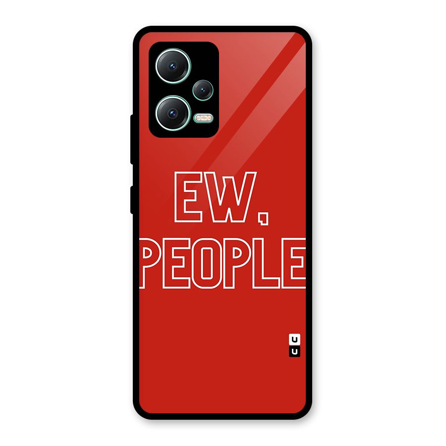 Ew People Glass Back Case for Redmi Note 12 5G