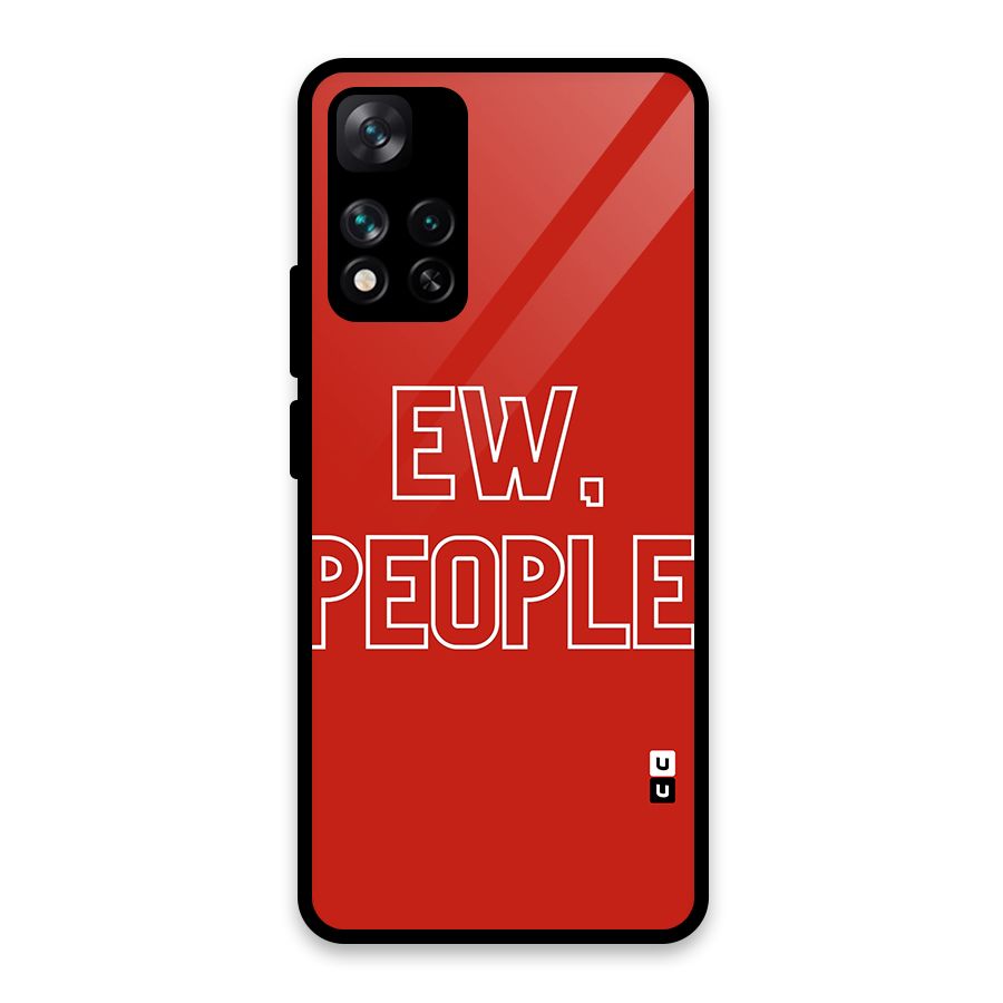 Ew People Glass Back Case for Xiaomi 11i HyperCharge 5G