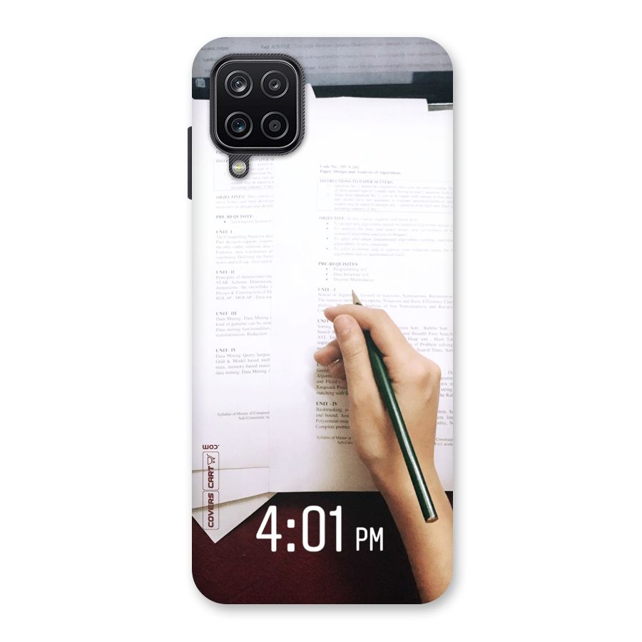Exam Time Blues Back Case for Galaxy A12