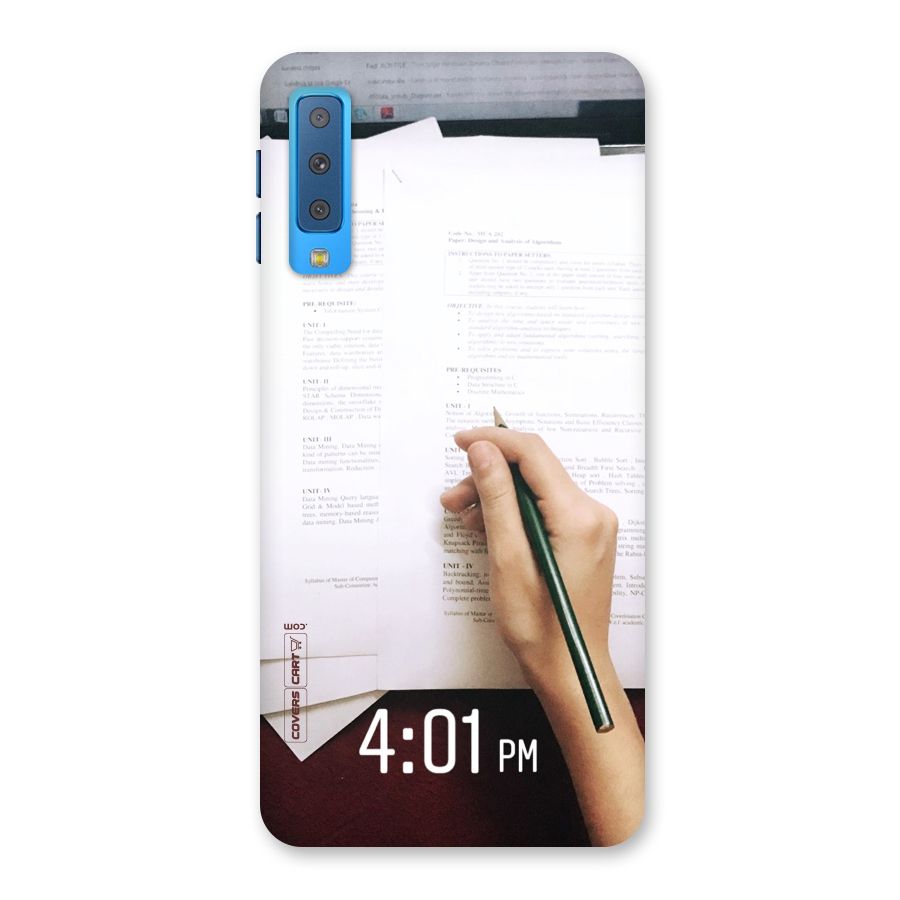 Exam Time Blues Back Case for Galaxy A7 (2018)