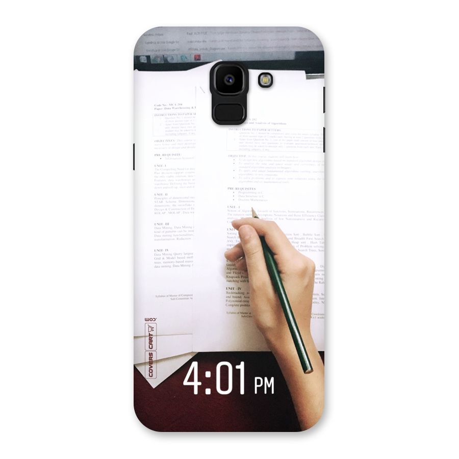 Exam Time Blues Back Case for Galaxy J6