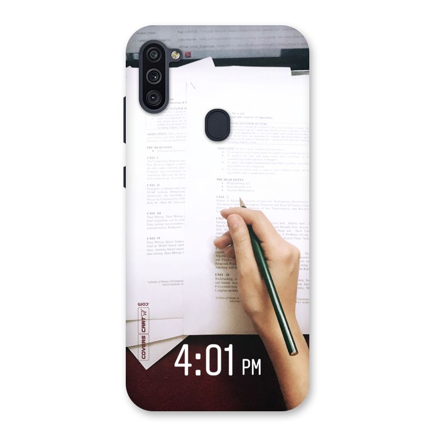 Exam Time Blues Back Case for Galaxy M11