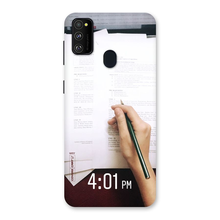 Exam Time Blues Back Case for Galaxy M30s