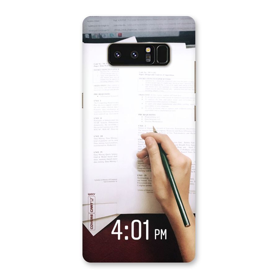 Exam Time Blues Back Case for Galaxy Note 8