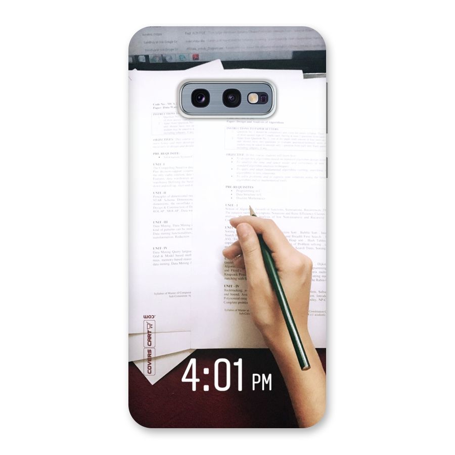 Exam Time Blues Back Case for Galaxy S10e