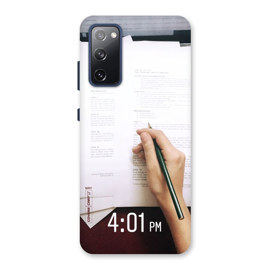 Exam Time Blues Back Case for Galaxy S20 FE