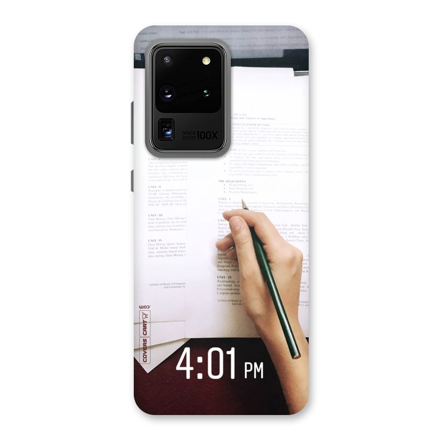 Exam Time Blues Back Case for Galaxy S20 Ultra