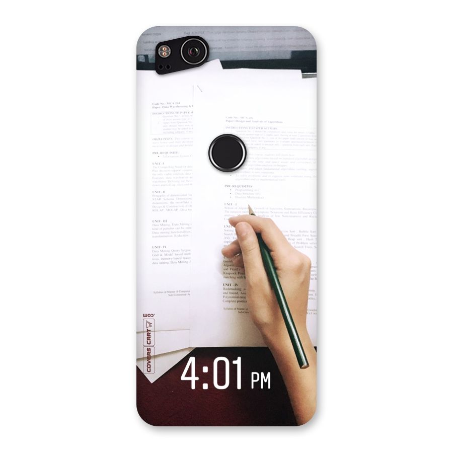 Exam Time Blues Back Case for Google Pixel 2