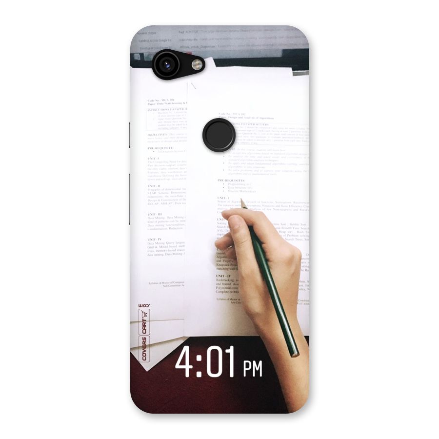 Exam Time Blues Back Case for Google Pixel 3a
