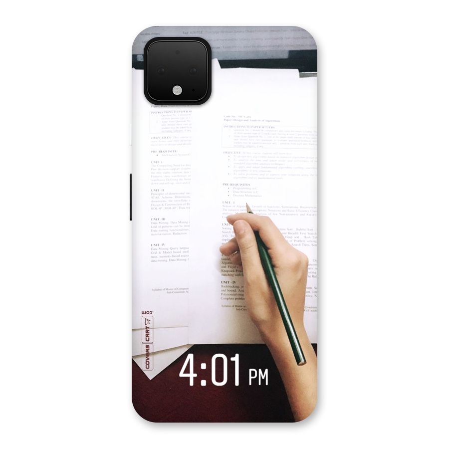 Exam Time Blues Back Case for Google Pixel 4 XL