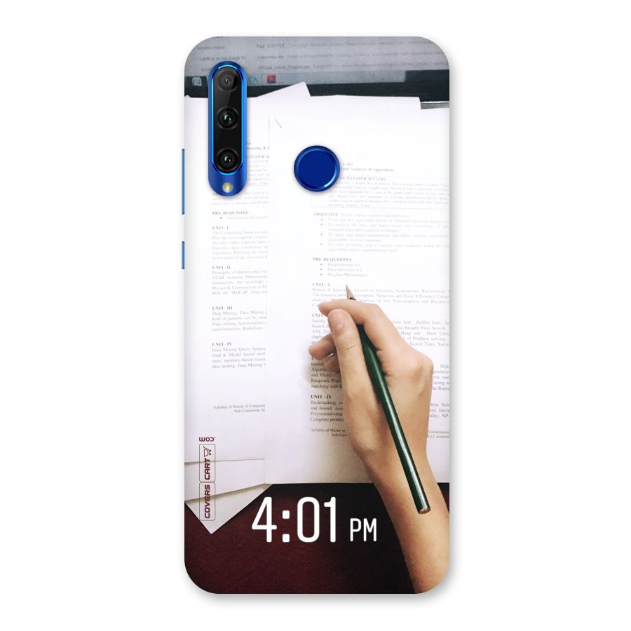 Exam Time Blues Back Case for Honor 20i
