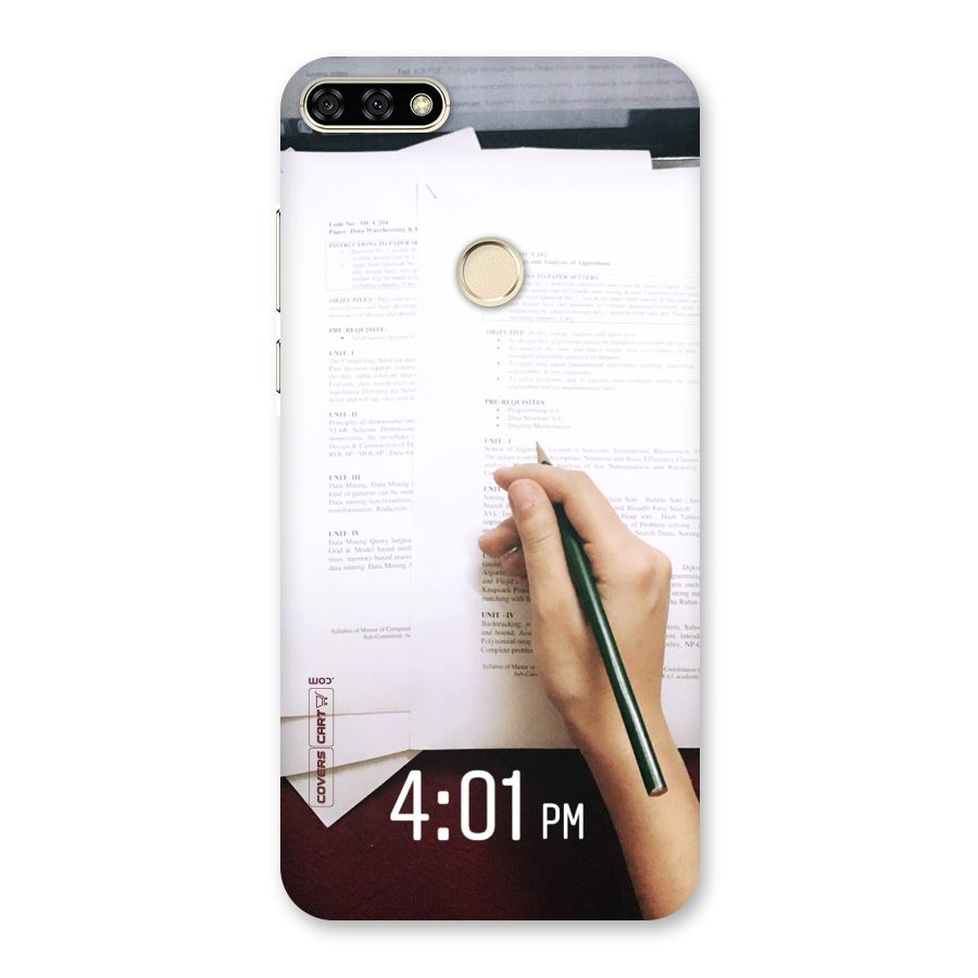 Exam Time Blues Back Case for Honor 7A