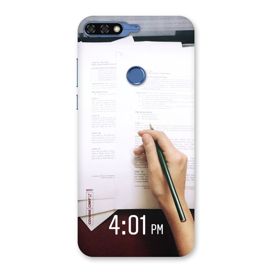 Exam Time Blues Back Case for Honor 7C
