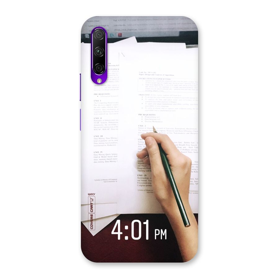 Exam Time Blues Back Case for Honor 9X Pro