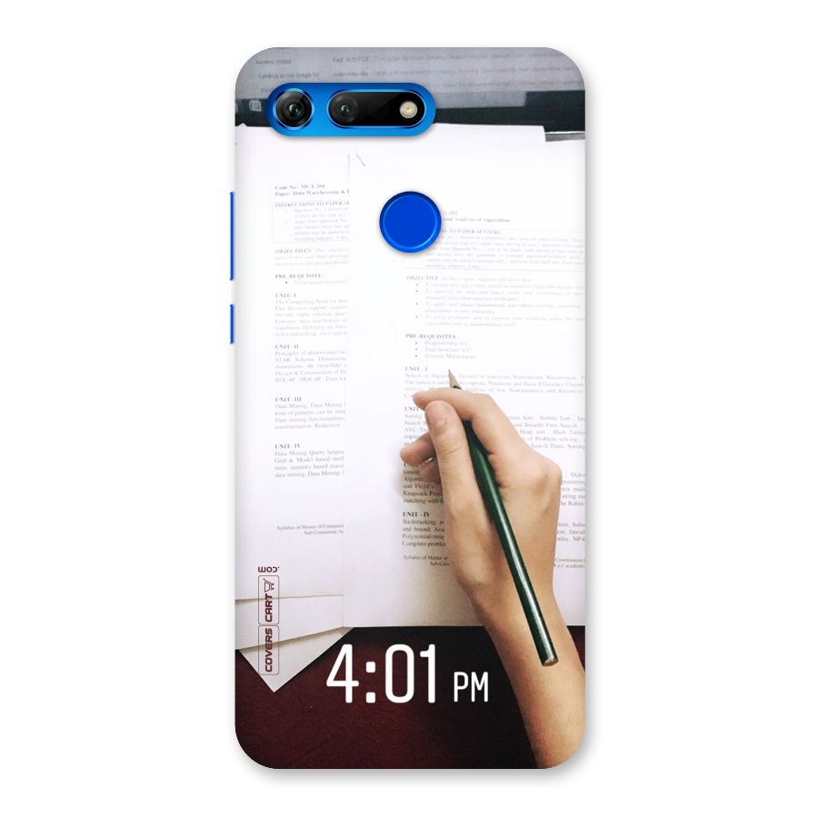Exam Time Blues Back Case for Honor View 20