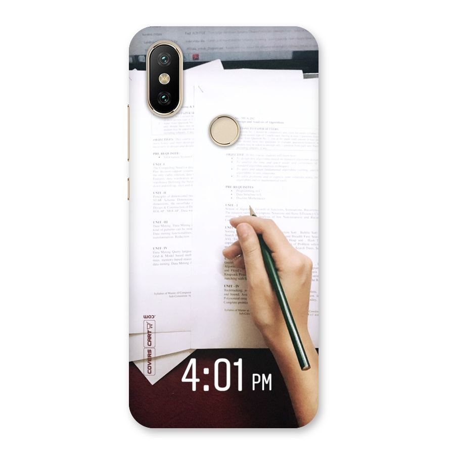 Exam Time Blues Back Case for Mi A2