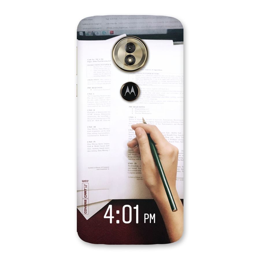 Exam Time Blues Back Case for Moto G6 Play