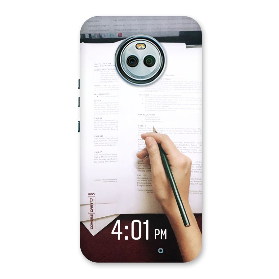 Exam Time Blues Back Case for Moto X4