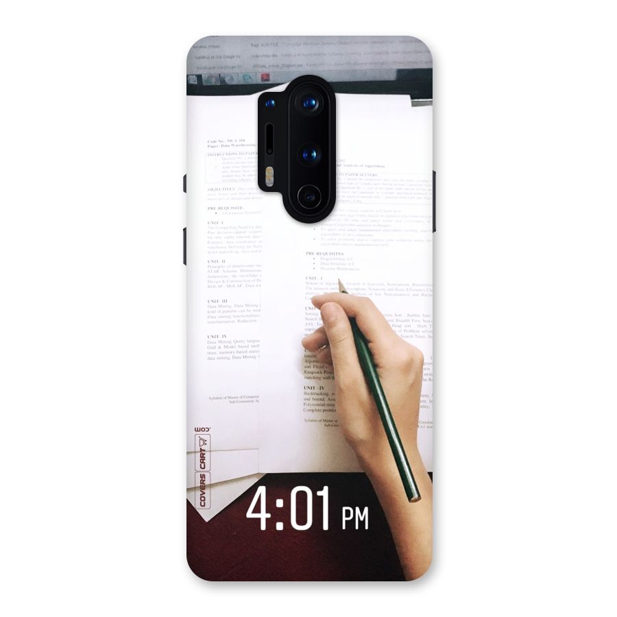 Exam Time Blues Back Case for OnePlus 8 Pro