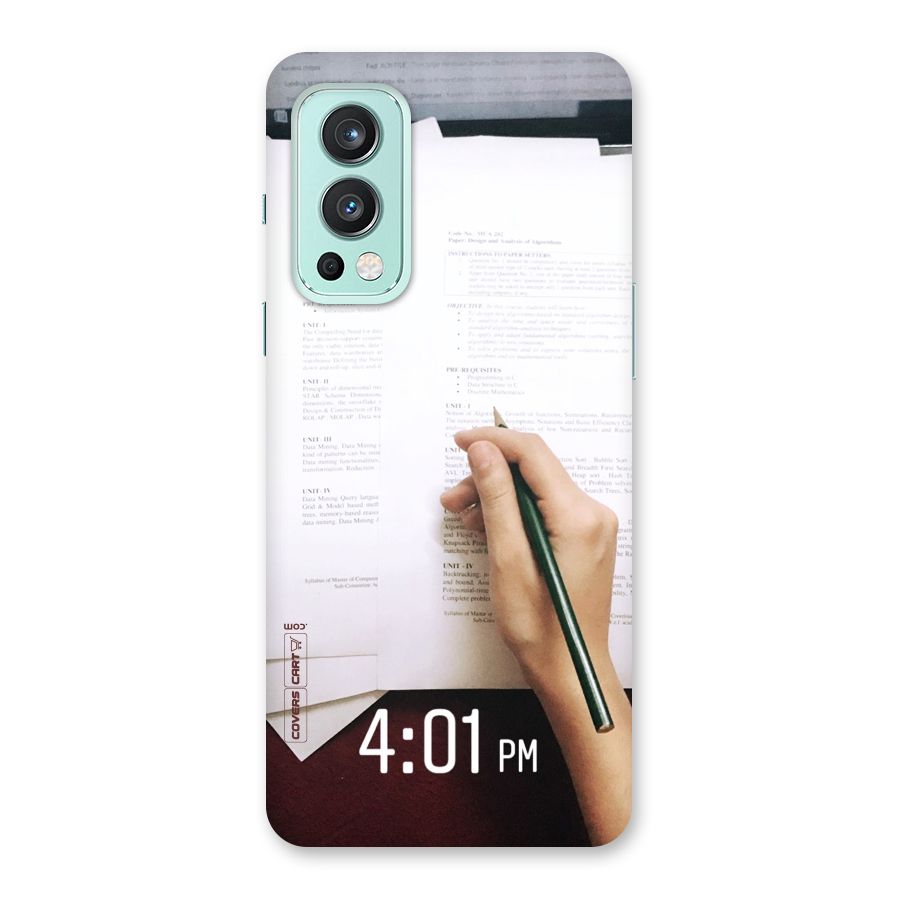 Exam Time Blues Back Case for OnePlus Nord 2 5G