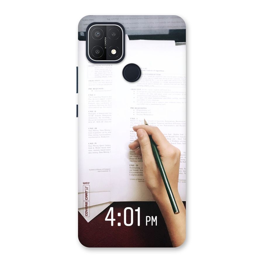 Exam Time Blues Back Case for Oppo A15