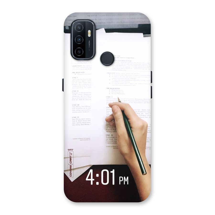 Exam Time Blues Back Case for Oppo A32