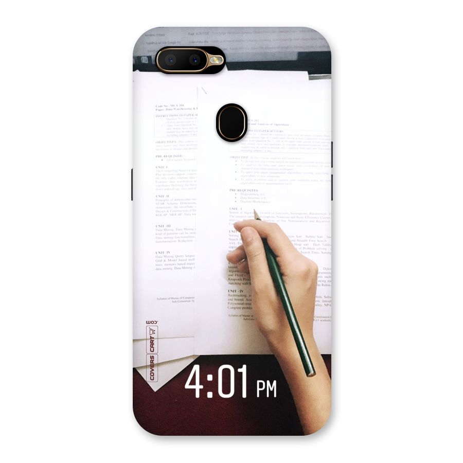 Exam Time Blues Back Case for Oppo A5s