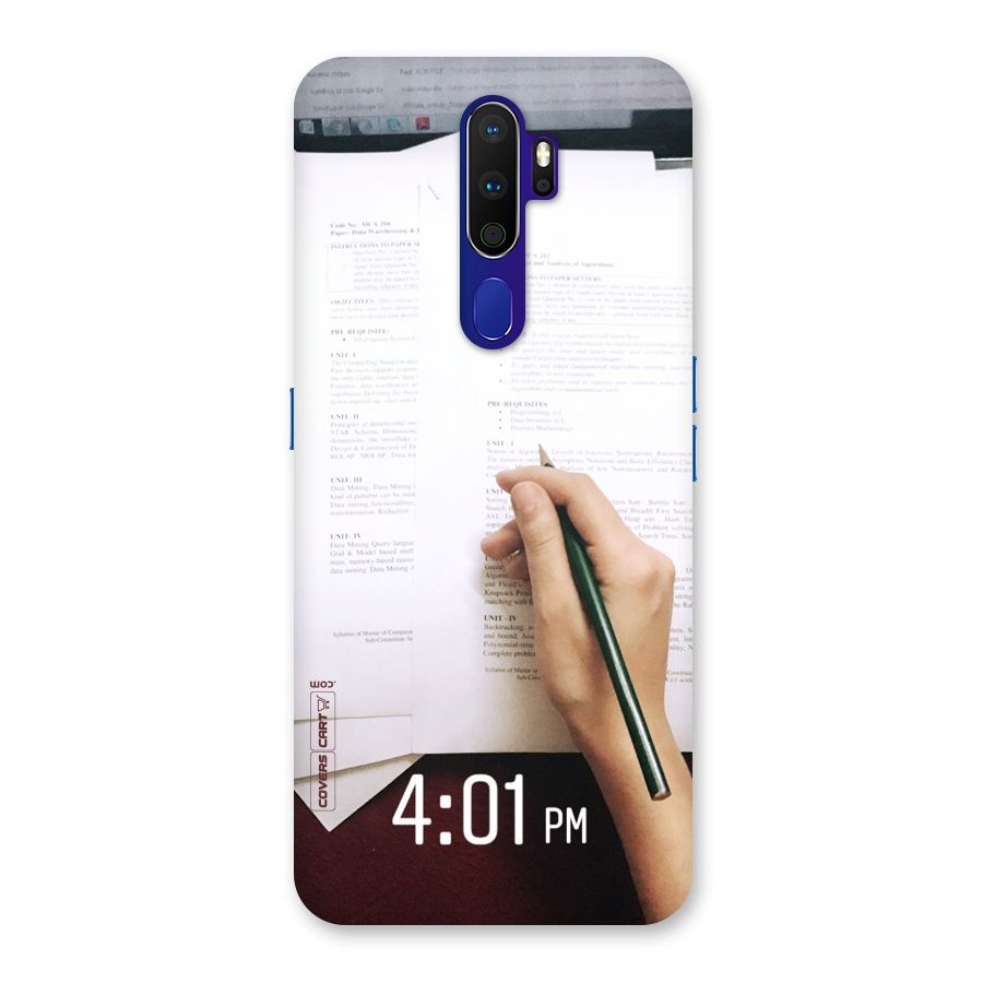 Exam Time Blues Back Case for Oppo A9 (2020)