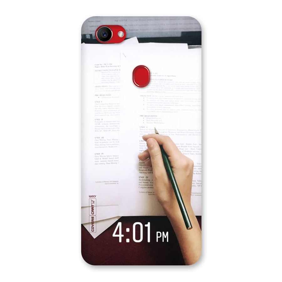 Exam Time Blues Back Case for Oppo F7