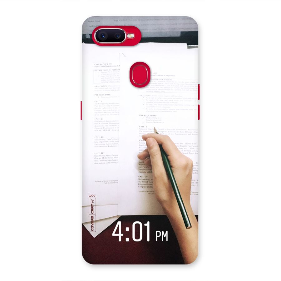 Exam Time Blues Back Case for Oppo F9 Pro