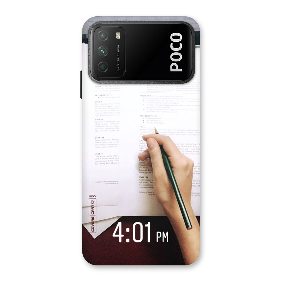 Exam Time Blues Back Case for Poco M3