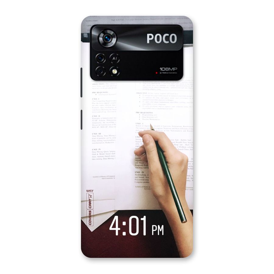 Exam Time Blues Back Case for Poco X4 Pro 5G