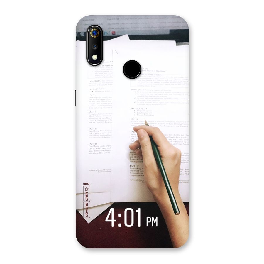 Exam Time Blues Back Case for Realme 3
