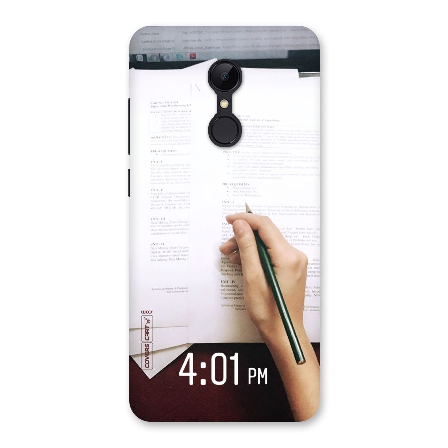Exam Time Blues Back Case for Redmi 5