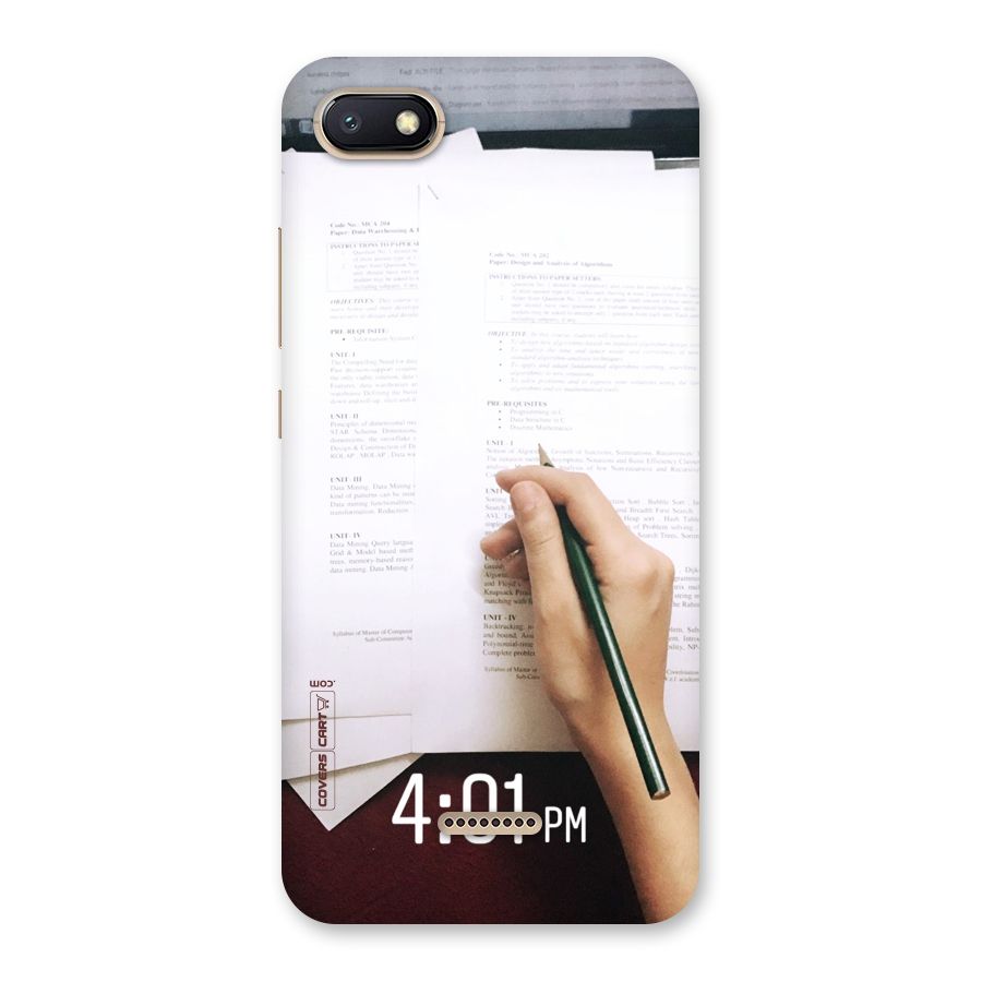 Exam Time Blues Back Case for Redmi 6A
