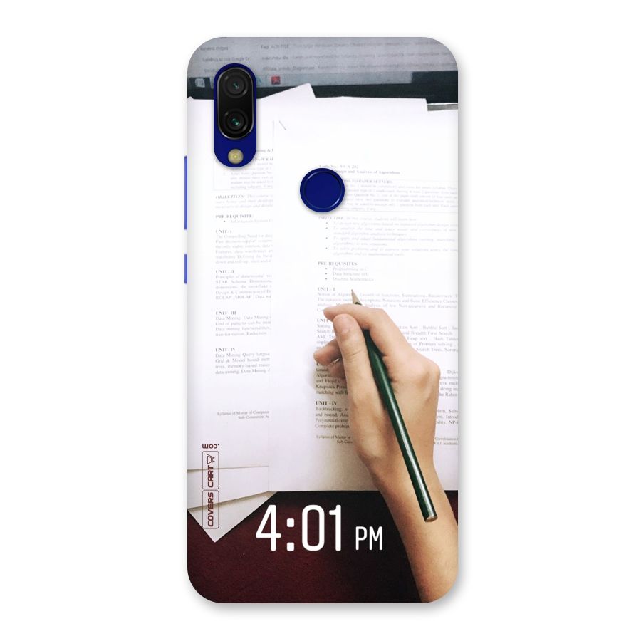 Exam Time Blues Back Case for Redmi 7