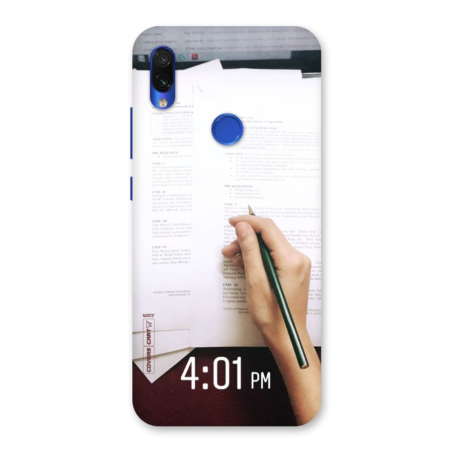 Exam Time Blues Back Case for Redmi Note 7S