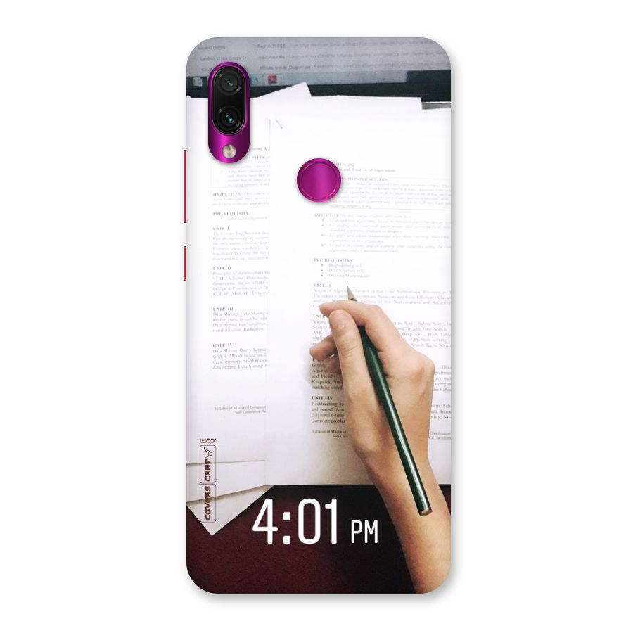 Exam Time Blues Back Case for Redmi Note 7 Pro
