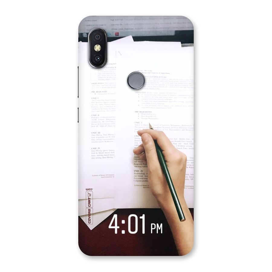 Exam Time Blues Back Case for Redmi Y2