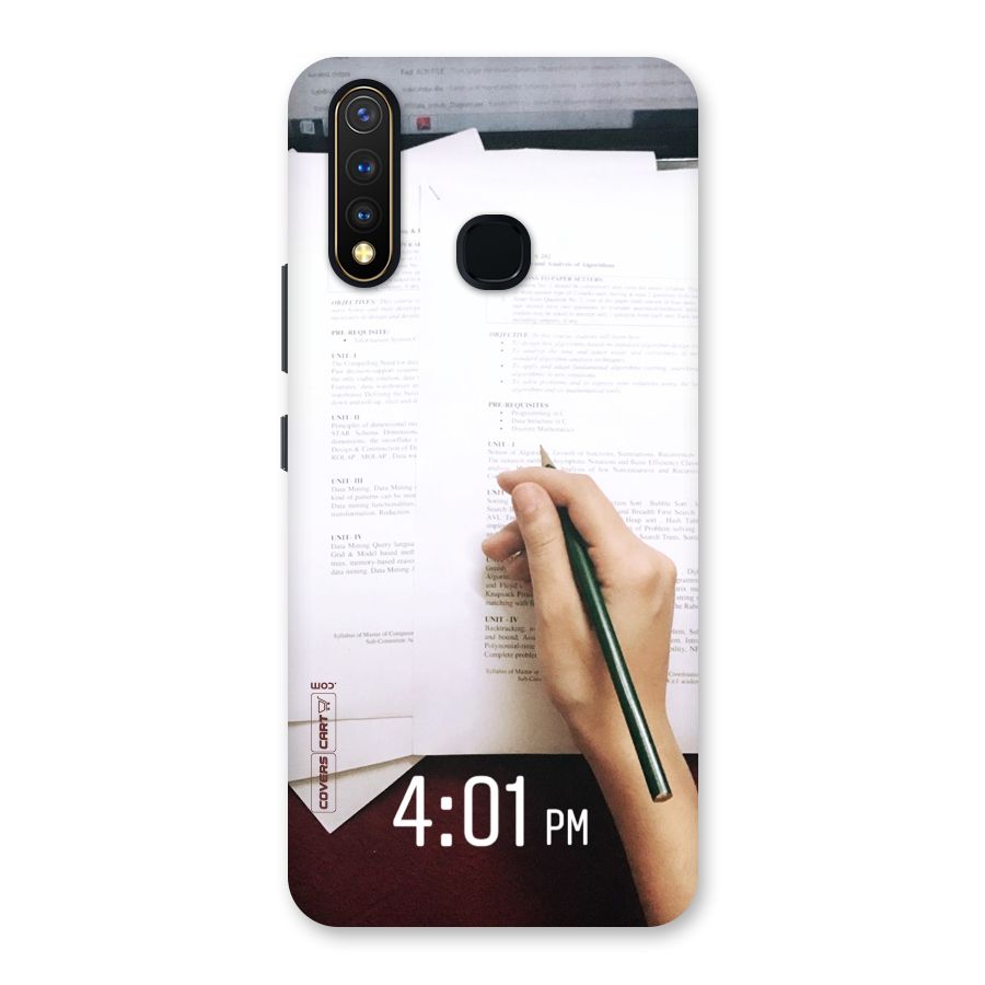 Exam Time Blues Back Case for Vivo U20