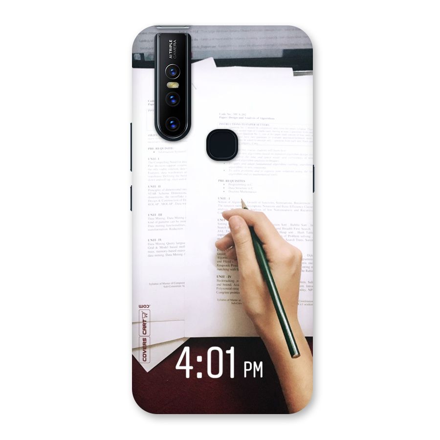Exam Time Blues Back Case for Vivo V15
