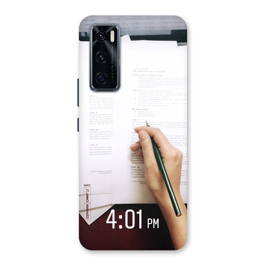 Exam Time Blues Back Case for Vivo V20 SE