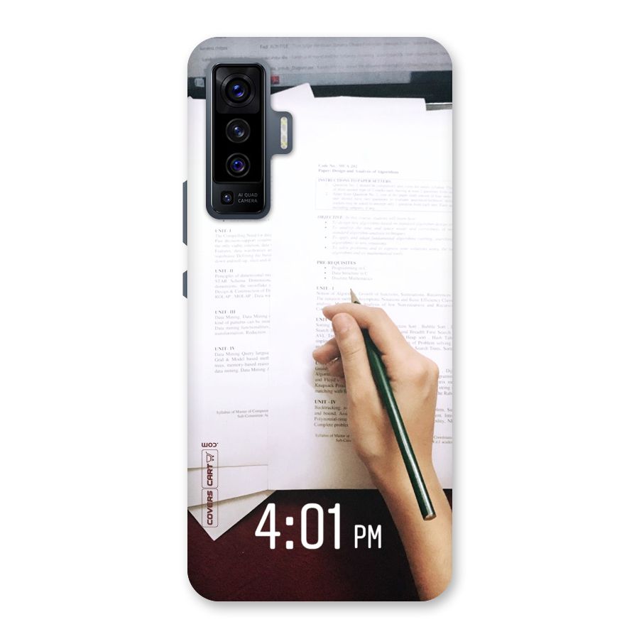 Exam Time Blues Back Case for Vivo X50
