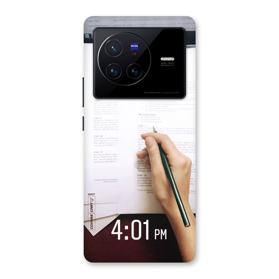 Exam Time Blues Back Case for Vivo X80