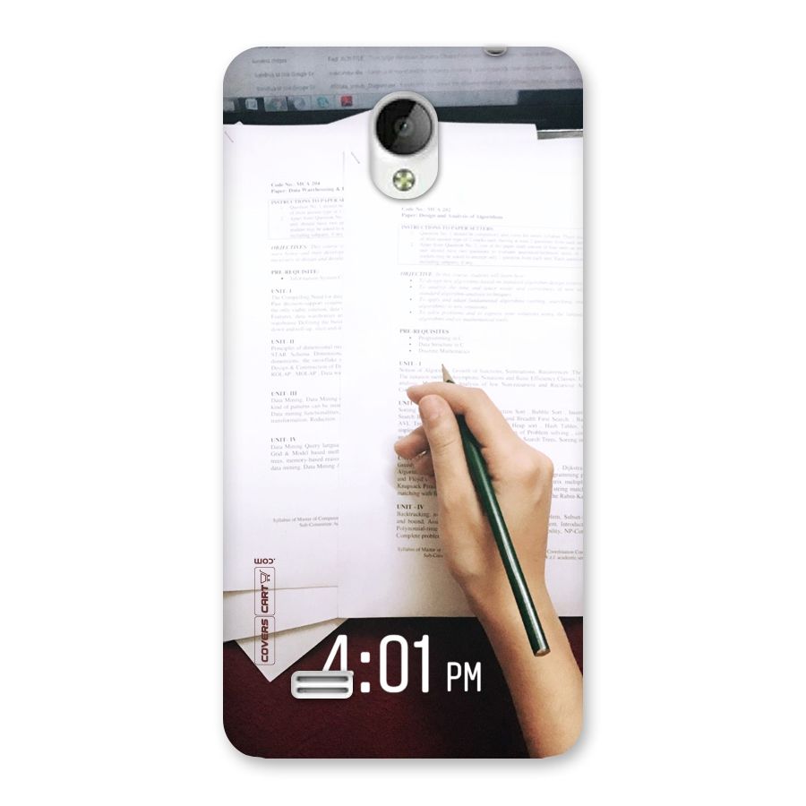 Exam Time Blues Back Case for Vivo Y21
