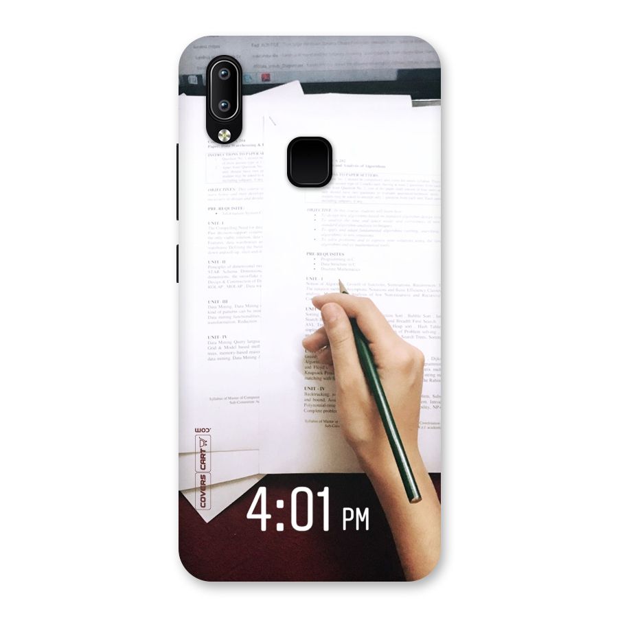 Exam Time Blues Back Case for Vivo Y93