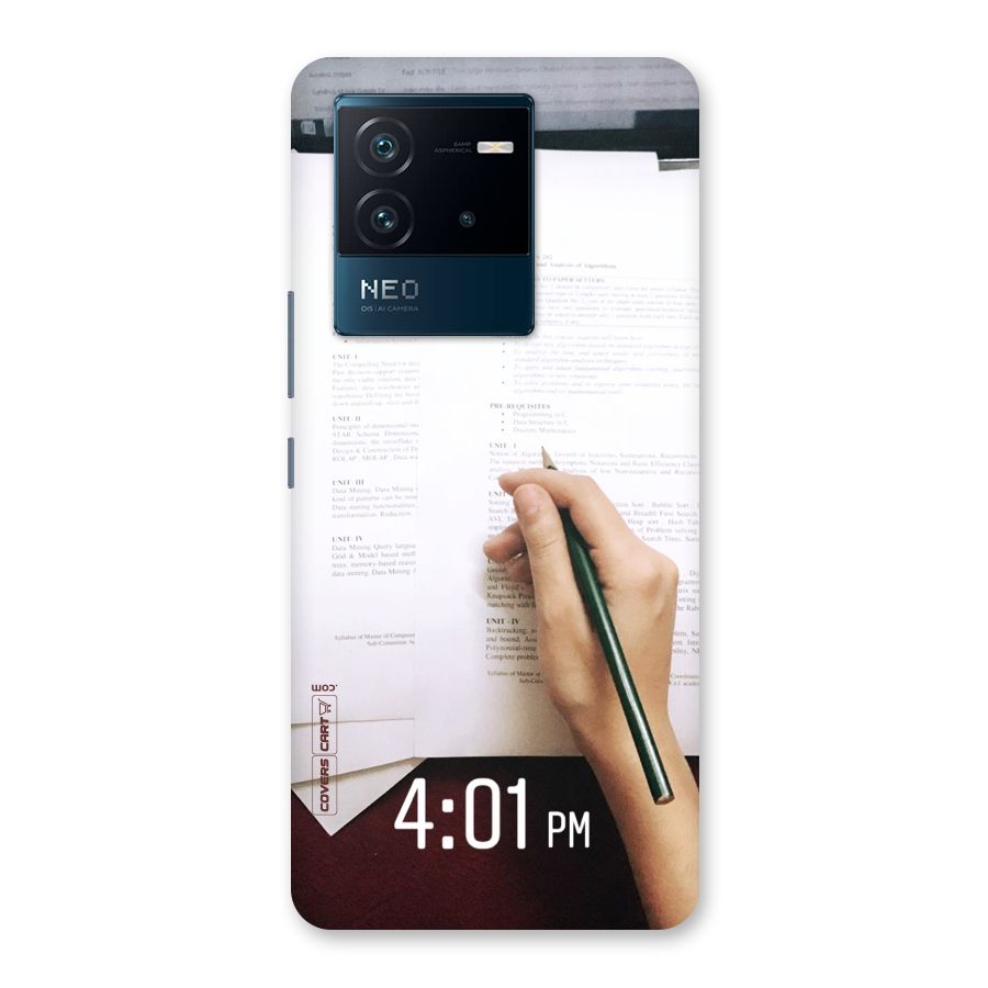 Exam Time Blues Back Case for Vivo iQOO Neo 6 5G